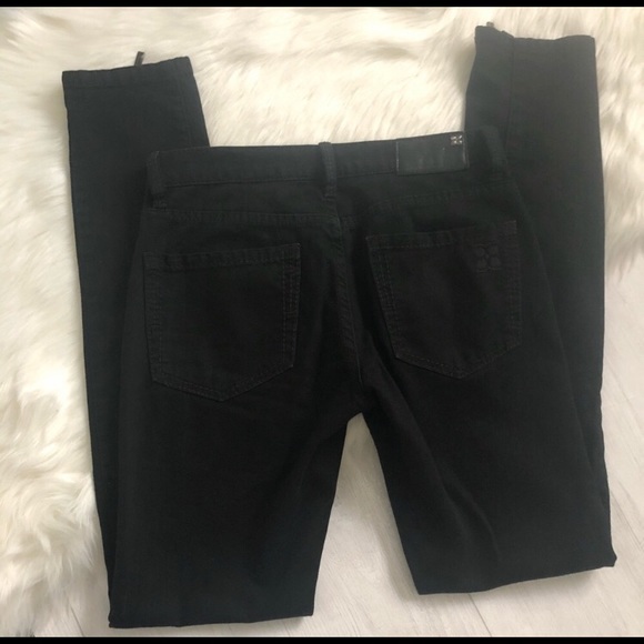 BCBGMaxAzaria Black May Skinny Ankle Zip Jeans - Picture 3 of 8